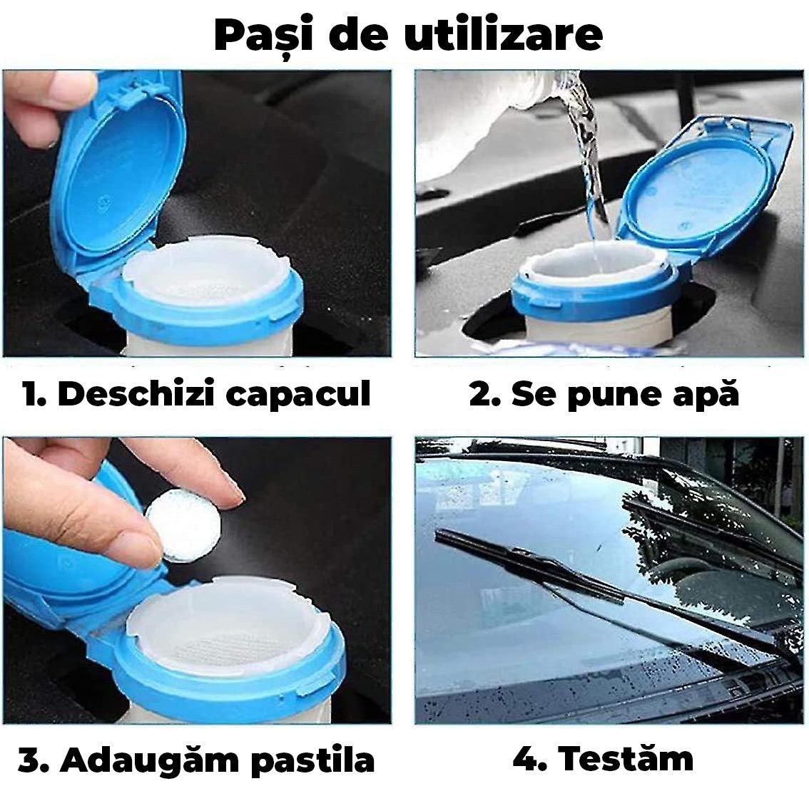 Tablete instant parbriz