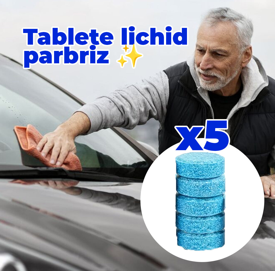 Tablete instant parbriz
